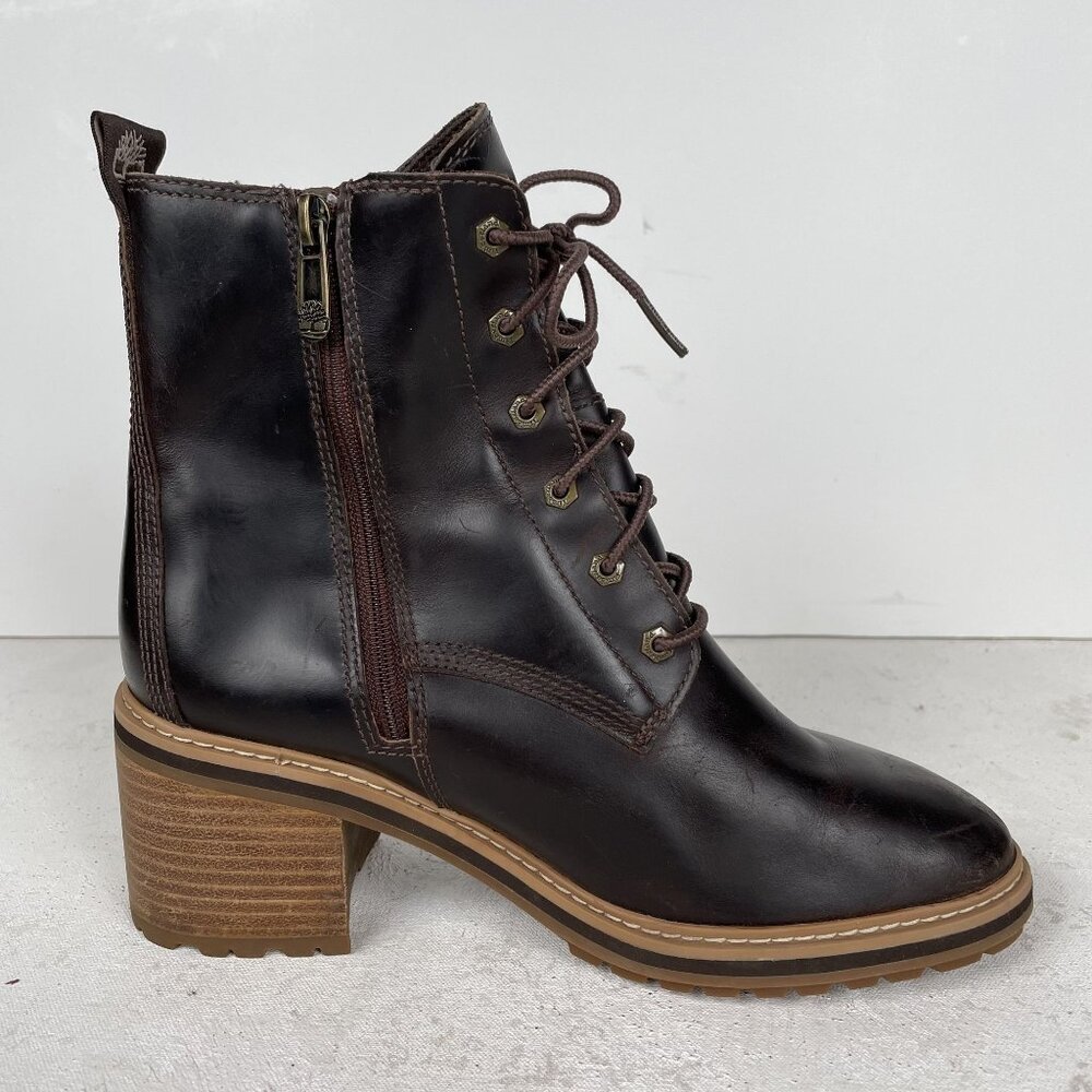 Timberland Sienna Ankle Booties Womens 8 Water Resistant Side Zip - Picture 6 of 10